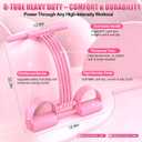 Foot Pedal Resistance Bands with Handles, 6-Tube Multifunction Exercise Bands, Durable Home Gym Fitness Equipment for Women & Men