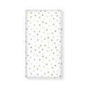 JEPFEIXIA Colorful Polka Dot Fitted Crib Sheet for Boys Girls Beautiful Watercolor Pastel Spots Baby Sheet for Standard Crib and Toddler Cute Nursery Bed Mattress Sheets 28"x52" - White