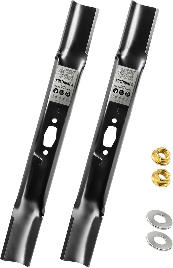 21" Mower Blades for Cub Cadet MTD Troy-Bilt 490-110-C198 42"Deck | Lawn Mower Blades, for Cub Cadet MTD Troy-Bilt 742-05177-L 742P05177-L 490-110-C198, Fit 42 in Deck XT1-LT42 ZT1-42 XT2-LX42