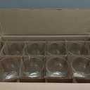 popoly Stemware Storage Containers (2 pack), Wine Glass Storage Box with Dividers for Glassware or Crystal, Holds 12 Red or White Wine Glasses, Hard Top and Stackable (Grey)