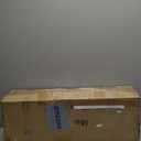 Farmhouse Dining Room Light Fixtures Over Table, Black Pendant Lights for Kitchen Island with Milk Glass Shade, 4 Light Linear Chandelier Lighting with Wood