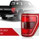 Halogen Tail Lights W/Blind Spot(Module NOT Included) Compatible With 2021-2023 Ford F150 XL, XLT Pickup Taillight Rear Brake Lamp Signal Assembly with Bulbs Right Passenger Side ML3Z13404C