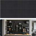 4Pack Peg Board 24" x 12", Metal Pegboard for Tools, Black Garage Storage Wall Panel, Heavy Duty Wall Organizer for Walls Home, Workshop, Office, Kitchen, Craft Supplies