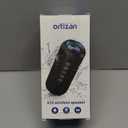 Ortizan Portable Bluetooth Speaker x Stocking Stuffers: IPX7 Waterproof, Wireless, Big Sound, Deep Bass, Dual Pairing, 30H Playtime, White Elephant Gift for Adults Men Women Teen Boys Girls (Black)