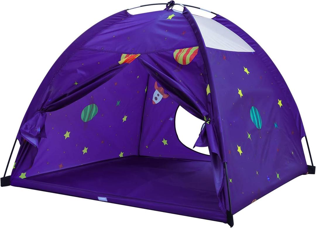 Kids Play Tent Outdoor Boys Indoor Playhouse for Children Tents Toddler Girls Gift Game Play HouseToys (Purple)