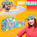 Sotiff 2 Pcs Retro 80s 90s Outfits for Women Men 80s Fanny Pack and Hat 90s Costumes Adjustable Waist Bag Bucket Hats for Themed Party(Fresh Style), One Size