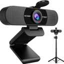 EMEET C960 Webcam with Tripod, 1080P Webcam with Microphone, Adjustable Height Mini Tripod, C960 Web Camera with Privacy Cover, Plug & Play with Stand for Zoom/Skype/YouTube/FaceTime