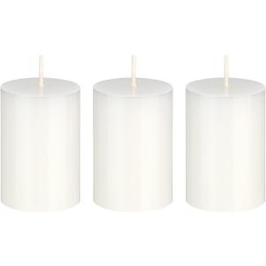 Mega Candles 3 pcs Unscented Solid White Pillar Candles, Hand Poured Premium Wax Candle 2 Inch x 3 Inch, Home Dcor, Spas, Weddings, Occasions, Party, Centerpieces, Holidays, Vigils, Prayers