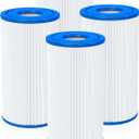Future Way Pool Filter Cartridge Type A or C Replacement for Intex 1000/1500/530 GPH Filter Pump for Above Ground Pools, Replace Type A or C, 4 Pack