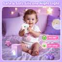 Unicorn Toys, Night Light for Kids Night Light,16 Colors+Silicone+Dimmable+12 Hours Use Nightlight for Kids Room,Unicorn Toys for Girls Age 4-6, Valentines Day Gifts for Kids, Baby, Toddlers, Adults