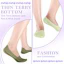 10 Pairs No Show Low Cut Liner Ice Silk Socks - Nonslip Thin Socks Invisible (Stylish Color)