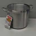 GoodCook Basics Stainless Steel Deluxe Stock Pot with Glass Lid, 8 quart, Silver