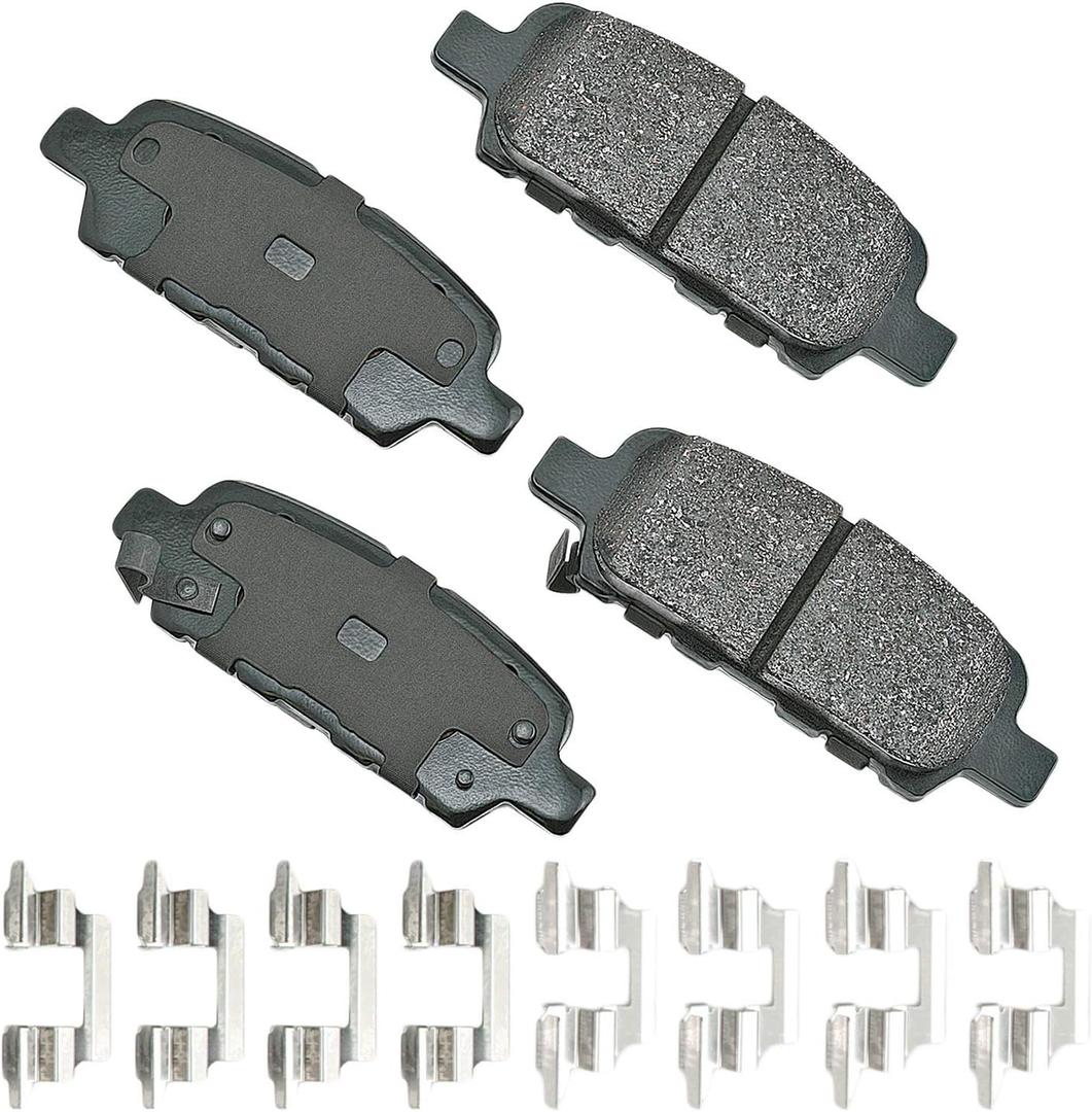 Akebono-ACT905A Ultra-Premium Ceramic Rear Disc Brake Pads GREY