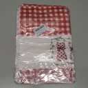 Artoid Mode Red Buffalo Plaid Love Heart Cat Valentine's Kitchen Towels Dish Towels, 18x26 Inch Anniversary Wedding Decoration Cleaning Set of 2