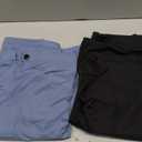 BONVIGOR Buttercloud Maternity Shorts Over The Belly - 5"/8" Biker Shorts for Pregnancy Workout Yoga Athletic Casual Lounge (Small, 2 Pack - Black/Ins Blue)