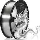 Geeetech PETG Filament 1.75mm Transparent, 1 KG (2.2lbs) Neatly Wound Spool Clear 3D Printer Filament, High-Toughness, 0.02mm Accuracy, Non-Clogging & Non-Stringing, Fits Most FDM Printers
