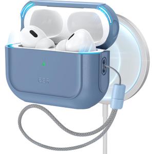 ESR for AirPods Pro 2nd Generation Case, Compatible with Airpods Pro Case 2nd/1st Gen (2023/2022/2019), Compatible with MagSafe, Full Drop Protection Cover with Lanyard, Blue