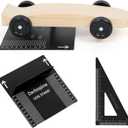 Pinewood Car Center of Gravity Stand - 1/16" Increments | Durable Metal Pine Derby Car Kit | Accurately Measure COG Stand | Ideal Pinewood Car Tools for Speed Optimization