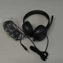 Cyber Acoustics Stereo Headset (AC-5812) with USB or 3.5mm Connection, USB Control Module, Adjustable Mic Boom for PC and Mac, Classroom or Home