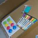 AMUSIGHT Double-Sided Magnetic White Board with Stand, 18" x 14"