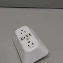 Addtam Surge Protector Outlet Extender, 6-Outlet Splitter with 4 USB Wall Charger(PD 30W), Multi Plug Wall Outlet 1800J Power Strip for Home Office Dorm Room Essentials (White)