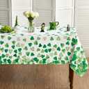 Horaldaily St. Patrick's Day Tablecloth 60 x 104 Inch Rectangular Green