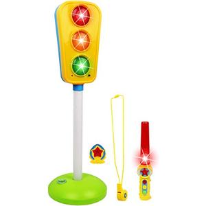Kiddie Play Traffic Light Toy for Kids Cars and Bikes with Lights and Sounds