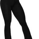 Sunzel Flare Leggings, Crossover Yoga Pants with Tummy Control, High-Waisted and Wide Leg M