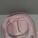 Pink Disco Cowgirl Hat with Bandana,Glitter Rhinestone Disco Ball Cowboy Hat for Women Men Costume Cosplay