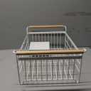 YAMAZAKI Home Dish Drying Rack Modern White Dish Rack for Kitchen Counter with Removable Drainer Tray and Cutlery Holder, Steel + Wood Dish Drying Organizer - Steel + Wood -, One Size