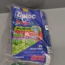 Ziploc Quart Food Storage Bags, Stand Up Bottom, Easy to Fill, 76 Count