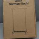 Clothes Rack - 33.0" x 12.2" x 79.5" Clothing Rack with Shelves & Wheels, Multi-Functional Wardrobe Closet with Hooks, Sturdy Metal Garment Rack for Bedroom, Laundry, Balcony (Black) (Large)