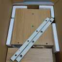 TEAMIX 2-Pack Monitor Stand Riser 20 inch, Wood Desk Computer Shelf, Maple