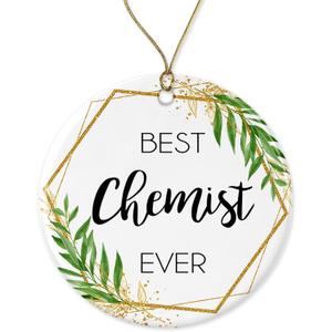 Chemist Christmas Ornament - Christmas Ornament Gift for Chemist - World's Best Chemist - Best Chemist Ever - Chemist Gifts Printed on One Side
