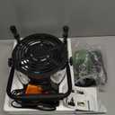 Buyplus Greenhouse Heater with Digital Thermostat, 1500W Outdoor Heaters for Patio, Overheat Protection & 3S Fast Heating, Electric Space Heater for Patio, Garage, Greenhouse, Flower House, Silver