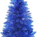 Small Christmas Tree 4FT Artificial Mini Xmas Tree for Christmas Halloween House Decor,Blue