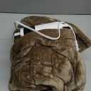 Electric Blanket Heated Throw, Soft Flannel 50"x60" Heating Blanket with 8 Hours Auto Off 10 Fast Heating Levels Machine Washable Sherpa Heated Blanket with Overheating Protection (Camel)