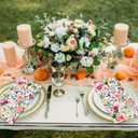 120Pcs Watercolor Rose Floral Disposable Paper Napkins - Guest Hand Towels for Wedding, Bridal Shower, Bathroom & Spring Parties (4.5x8 Inch)