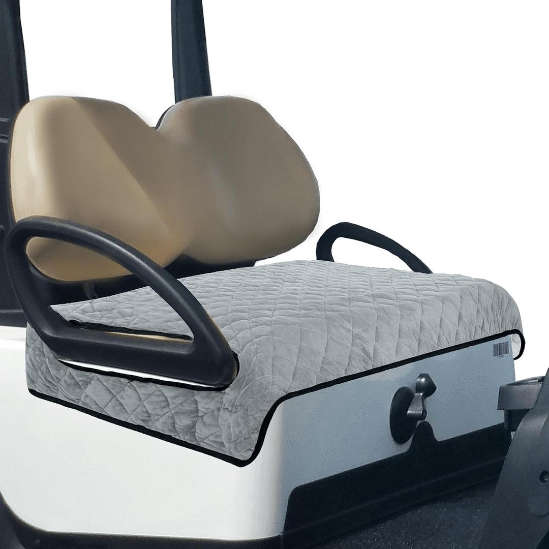 Golf Cart Seat Covers,Golf Cart Seat Towel Blanket,Soft Plush Golf Cart Seat Cover Fits for EZGO, Club Car, Yamaha and More,Golf Cart Accessories,Golf Gifts for MenGary