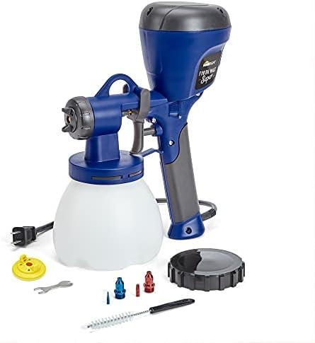 HomeRight C800971.A Super Finish Max, Includes 3 Brass Spray Tips, 3 Spray Patterns, Easy to Clean HVLP Paint Sprayer, Great for Furniture, Cabinets, Trim & More, Sprays Stains, Sealers & Latex Paints