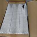 Upholstered Headboard Panels, 6 Panels Sized 7.8" x 15.7" Peel and Stick Padded Wall Panels for Kids, 3D Anti-Collision Wall Mounted Bed headboard for Full, White