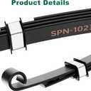 10L0L Golf Cart Heavy Duty 4-Leaf Rear Leaf Spring Kit for Club Car Precedent/Onward/Tempo 2004-up, with Bushings Sleeves U Bolts, Replace OEM 102509301 102513001