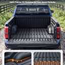 【Only Fits 5.8FT Bed】 Bed Mat for 2019-2026 Chevy Silverado 1500/GMC Sierra 1500, Custom Fit TPE Truck Bed Liner, All-Weather Non-Slip Cargo Protection, Not for CarbonPro or Drop-in Liner