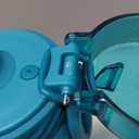 Ello Cooper 22oz Stainless Steel Water Bottle with Straw and Carry Handle, Double Walled and Vacuum Insulated Metal, Leak Proof Locking Lid with Soft Silicone Spout, Reusable, BPA Free, Antigua