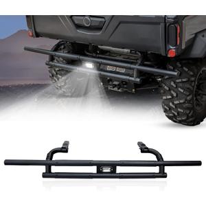 Rear Bumper with LED Light Brush Guard Protector Indicator Light for Can Am Defender HD5 HD7 HD8 HD9 HD10 Max 2016-2025 Accessories, OEM Replacement 715006012