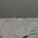 Amazhiyu Women Cropped Sweatshirt Long Sleeves Pullover Fleece Crop Tops (Medium, Heather Grey)