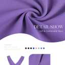 DRESSTELLS Formal Cocktail Dresses for Women, Wedding Guest Halter High Low Valentine Dress 2026 (Purple)