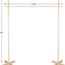 Wooden Limbo Game for Kids Adults, 4.7ft Tall Limbo Pole How Low Can You Go Outdoor Game Set Great for School Field Day Luau, Cookout, Pool Party, Birthday and Summer Outdoor Activities