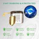 ASDAWN EB-BR890ABY Battery Replacement for Samsung Galaxy Watch 4 44mm SM-R870 SM-R875 / for Samsung Galaxy Watch 4 Classic 46mm SM-R890 SM-R895 with Repair Tools Set