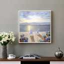 Wall Art, Modern Home Art Prints Framed Wall Decor, 15x15"